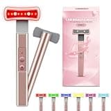 Red Light Therapy for Face, 6 in 1 LED Light Therapy Eye Equipment for Skin,Face Wand with Facial Massager, Skincare Facial Wand,Vibration, Thermal, Microcurrent,Portable Beauty Tools