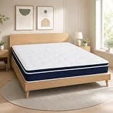 12 Inch King Size Hybrid Mattress, Medium Firm Pocket Spring Mattress for Spine Support & Back Pain Relief, Breathable Fire Resistant Mattress in a Box, Motion Isolating, 80" L x 76" W x 12" H