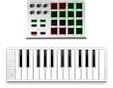 ESI Xkey 25 USB + Xjam | Mobile MIDI Keyboard & Controller Pack | Ultra-Thin, Aluminum, Mobile-Friendly | Velocity-Sensitive, Polyphonic Aftertouch | Plug & Play via USB