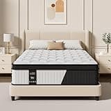 Queen Hybrid Mattress 12 Inch in a Box, Cooling Gel Memory Foam & Pocket Springs, Medium Firm, Pressure Relief & Motion Isolation, Extra Edge Support, Fiberglass Free, All Sleep Positions, Pillow Top