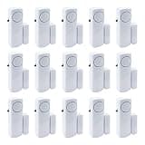 Door Window Alarm, 90DB Door Alarms for Kids Safety, Door Window Burglar Alarm-Window Pool Alarms for Home (15 Pack)