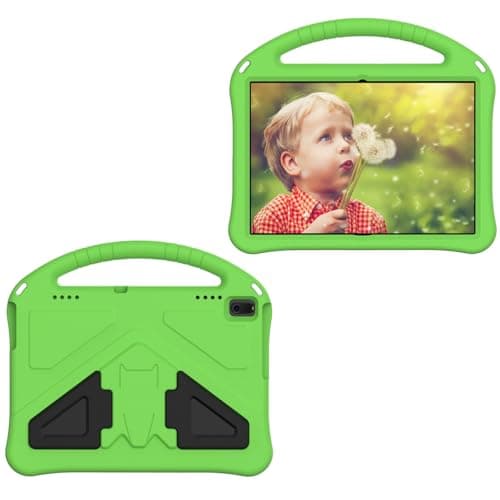 PREDCFVY Kids Case For Lenovo Tab E10 TB-X104F/Tab 4 10 Plus TB-X704F/N/L/V/Tab (TB-X304F/N) Tablet, Lightweight EVA Dropproof Impact Resistance Protective Cover(Green)