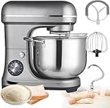 2000w Commercial Dough Mixer - 10l Stand Mixer With Dough Hook, Whisk & Beater For Professional Baking: Bread, Cake, Pizza, Pastry Maker