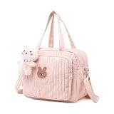 Lushandy Baby Diaper Bag Tote, Mom Bag Crossbody Diaper Bags Baby Travel Bags for Girl Pañaleras Para Bebe (Pink, Small)