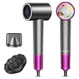 High-Speed Hair Dryer with Diffuser, Ionic Blow Dryer, Gray