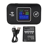Omquot Portable WiFi Modem Plug and Play 300Mbps LCD Screen 4G Mobile WiFi Modem for Europe for Laptops