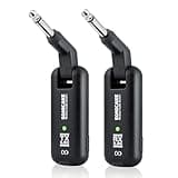 SONICAKE Wireless Guitar System 5.8GHz Wireless Guitar Transmitter Receiver, Latency Less Than 5ms, 6 Channels Transmission Range for Electric Guitar, Bass and Acoustic‑Electric (Black)