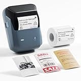 NIIMBOT B1 Pro Label Maker, 300DPI HD Label Printer, Ideal for Photos,Stores,Notes,Study Graphics, Small Business, Built-in a Roll of Label(2 x 1.2 inches-White), Blue