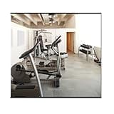 Delma Home Gym Mirror, 54''x28''x2PCS Black Wall Mounted Large Frameless Tempered Glass Wall Mirror for Home Gym, Garage, Bedroom, Bathroom