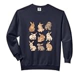I Love Bunnies Cute Bunny Rabbit Cute Rabbit Comfort Colors Adult Sweatshirt