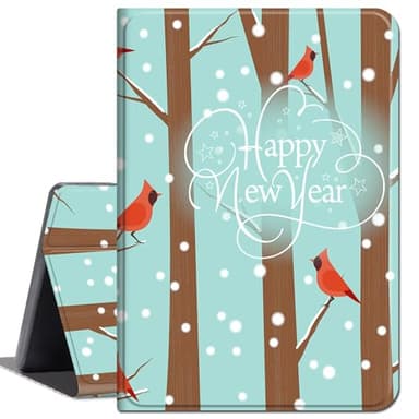 Case for 13 Inch Microsoft Surface Pro 8 (2021 Release),Slim Lightweight Smart Shell Stand Cover with Auto Wake/Sleep Case for Surface Pro 8 13 Inch 2021 Tablet,Happy New Year/Tree