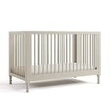 Storkcraft Rio 5-in-1 Convertible Crib and Toddler Guardrail – GREENGUARD Gold Certified, Toddler Bed Conversion Kit Included, Fits Baby Crib Mattress, Converts to Full Bed (Frosted Oat)