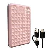 ModusTech Facet 1TB External Hard Drive Portable USB-C/USB 3.1 Plug & Play Ultra- Slim HDD Hard Drive for Backup, Gaming, PC, Mac, Laptop, PS4, Xbox, Smart TV (Pink)