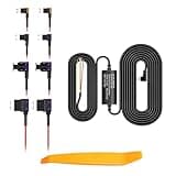 Juscar Type-C Dash Cam Hardwire Kit, 12V-24V to 5V Car Charger Cable with 8 Fuse Kit & Advanced Low Voltage Protection for Continuous Parking Monitor