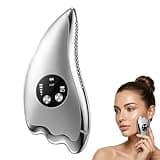 Electric Face Massager Tool with Micro-current & Heated, 2-in-1 Dual-Sided Electric Gua Sha for Chin, Arms, Legs, No-Noise Gua Sha Facial Tool for Firming, Sculpting & Skincare