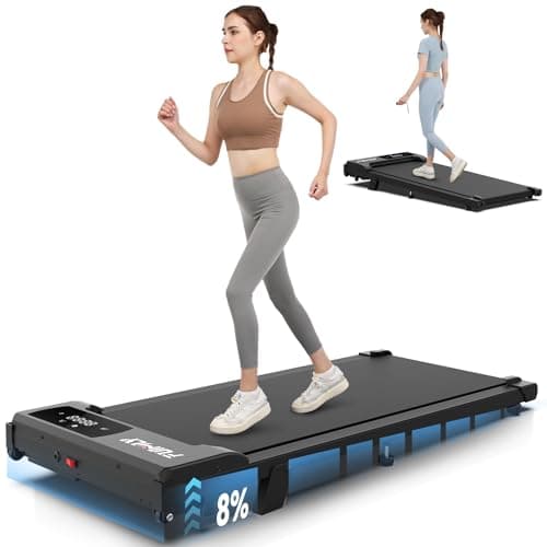 ANCHEER Walking Pad with Incline, 3.0HP Under Desk Treadmill for Home Office, 300 lbs Capacity Portable Mini Treadmill with Remote Control, Quiet Running Jogging Machine for Small Spaces