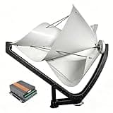 Archimedes 2kW Radio Telescope-Style Vertical Wind Turbine 12V/24V/48V Off-Grid Home Generator with 1.3m Aluminum Blades,Three-Phase Permanent Magnet with Digital Display MPPT (48, Volts)