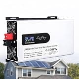 6000W Pure Sine Wave Inverter DC 12V/24V/48V to 110V/220V AC Car Converter 2500W Peak with LED Display, for RVs, Trucks, Camping, Emergencies 24V6000W