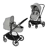 EOS 2-in-1 Stroller Black Frame with Lava Grey Seat