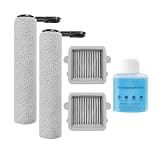 Replacement Accessory Kit Compatible with Roborock F25 Ultra/Steam/Combo/GT/BX/LT - 2 Roller Brushes, HEPA Filters, 1 Floor Cleaning Solution