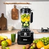 Kitchen in the box 68oz Countertop Blenders 1450W Smoothie Maker, Drink Mixer, Ice Crusher,black