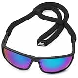 Pilotfish Floating Sunglasses Strap, Adjustable, Waterproof, High Visibility, Neoprene Holder for Men & Women (Black)