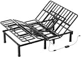 SunsGrove Full Adjustable Bed Frame, Wired Remote Control, Independent Head and Foot Incline, Electric Bed Frame Base, Adjustable Bed Leg with 2 Height Options, Easy Assembly