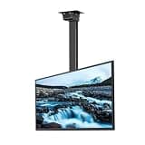 UIYTJRT 360° Manual Rotation TV Lift - Electric TV Ceiling Mount, Fits 32-75 Inch Motorized TV Stand, Adjustable Ceiling TV Mount Bracket, with Remote Control Motorized TV Mount,