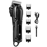Barber Scissors Hair Clippers for Men, Rechargeable Clipper Cordless Beard Trimmer Powerful Electric Cutter Machine Adjustable Haircut