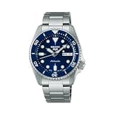 SEIKO SRPL77K1 Men's 5 Sports SKX Street Denim Automatic Watch, Blue Dial, Stainless Steel Bracelet, Hardlex Crystal, 10 Bar Water Resistant