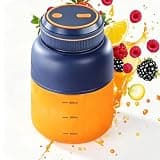 Portable Wireless Juicer Cup - 44oz Personal Smoothie Blender with 38 Blades, Rechargeable Cordless Design, BPA-Free, Leakproof Lid, Ideal for Kitchen, Office, and Gym Use