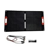 100W Foldable Solar Panel, Featuring high-Efficiency monocrystalline Cells; Lightweight and Ultra-Thin, Ideal for Boats, Balconies, Rooftops, Yachts, and Uneven Surfaces