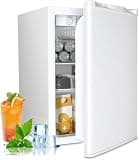 Antarctic Star 2.56 Cu.Ft. Mini Fridge with Freezer, Small Refrigerators with Adjustable Thermostat, Low Noise, Energy Saving, Compact Refrigerators for College Dorm, Office, Bedroom, Apartment, White