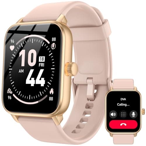 iBesi Smart Watches for Women Men with Alexa Built-in, Bluetooth Calling Fitness Tracker with 1.85 Inch HD Touchscreen, IP68, 120+ Sports Modes, Heart Rate Sleep Monitor, for iPhone Android