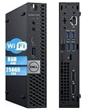 Dell OptiPlex 7070 Mini Desktop Micro Computer, Intel Core i3-9100T, 8GB RAM, 256GB SSD, WiFi, Dual DisplayPort, Windows 11 Pro Business Micro PC (Renewed)
