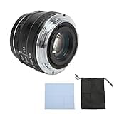 25mm F1.8 Manual Focus Lens C Wide Angle, Alloy and Optical Glass, 20cm Close Focus - Large Aperture for Bokeh Effects, Coating, Ideal for Travel and Portraits