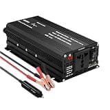 350W 500W 800W 1000W Pure Sine Wave Inverter Peak-1000W 1500W 2200W 2600W, 12V DC to 220V(110V-240V) AC Converter for Home, RV, Truck, Off-Grid Solar Power Inverter