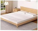 Rollable Floor Mattress Frame Bedding Sleeping Pad Base Breathable Bed Plate for Bedroom Folding,100% Natural Latex Mattress - Medium Firm Foam, Eco-Friendly Twin/Full Bed Size (51x75x2in),