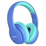 JoySpark Kids Bluetooth Headphones, Lightweight Wireless Headphones for Kids, 85/94dB Volume Limited, 60 Hours Playtime, Bluetooth 5.3, Over-Ear Toddler Headsets with Built-in Mic-Blue