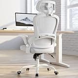 TRALT Office Chair - Ergonomic Office Chair with Back Support, Home Office Desk Chairs, 330lbs Wide Seat Big and Tall Office Chairs with Headrest, Comfy Desk Chairs (White)