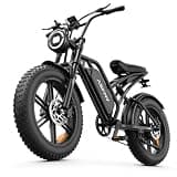 Askmy Fat Tire Electric Mountain Bike, All Terrains Electric Bicycles, 1500W Peak Motor Dirt E-Bike with 60 Miles PAS Range (E500-48V 15Ah)