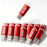 100 Pack Custom Laser Engrave Logo Metal 128 MB USB 2.0 Flash Drive, Bulk Personalized Memory Stick Promotional Business USB Drive