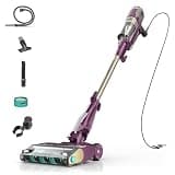 Shark PowerDetect | Corded Stick Vacuum Cleaner for Carpet & Hard Floors | Lightweight Hand Vacuum for Pet Hair with DuoClean | Self-Cleaning Brushroll | HEPA | 3 Attachments | Purple | HZ4001AMZ