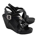 Milwaukee Leather Women's Open-Toe Faux Synthetic Leather Fashion Casual Footwear Collection MBL - 7
