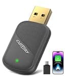 Mini Wireless CarPlay Adapter for Apple iPhone - Wired to Wireless Converter, 5GHz WiFi Zero-Lag Dongle, Stable Auto-Connect, Gold-Plated USB-A/C for All Wired CarPlay Cars 2016+, Plug & Play