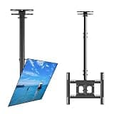 TV Ceiling Mount Adjustable Bracket - TV Wall Mount Bracket Fits 32-65 Inch 4K TVs, Adjustable Height Telescoping Tilt and Swivel Flat Screen Display