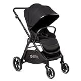 KOOLABABY Reversible Baby Stroller – Foldable Stroller with Parent & World Facing Seat, Multi-Recline & Extendable Canopy – Toddler Stroller