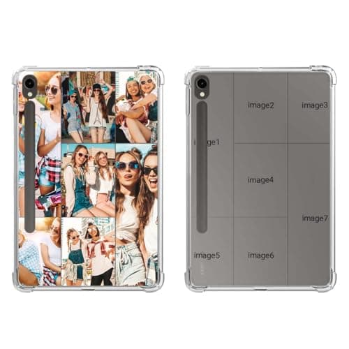 Custom Photo Case for Samsung Galaxy Tab S9 11-inch 2023,Personalized Picture Logo Clear Soft Shell Cover