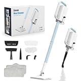Steam Cleaner, 6 in1 Rotated Steam Mop Cleaner with 2 Modes, 2 Microfiber Pads, 400ML Removable Tank, 23FT Power Cable, Detachable Steam Mops for Floor, Laminate Floor, Tiles Cleaning (Denim Blue)