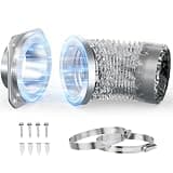 Magnetic Dryer Vent Coupling DV180 Magnetic Dryer Vent Connector Kit 4 Inch